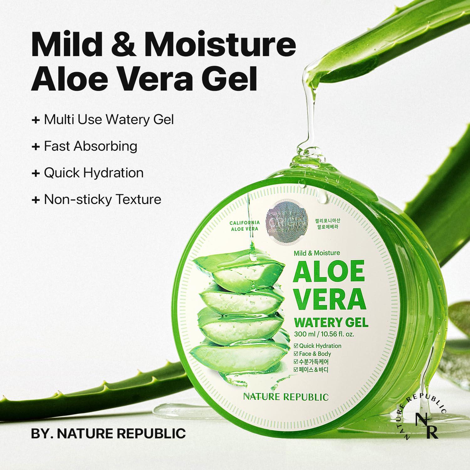 Gel Hidratante Aloe Vera 92% Nature Republic 340g