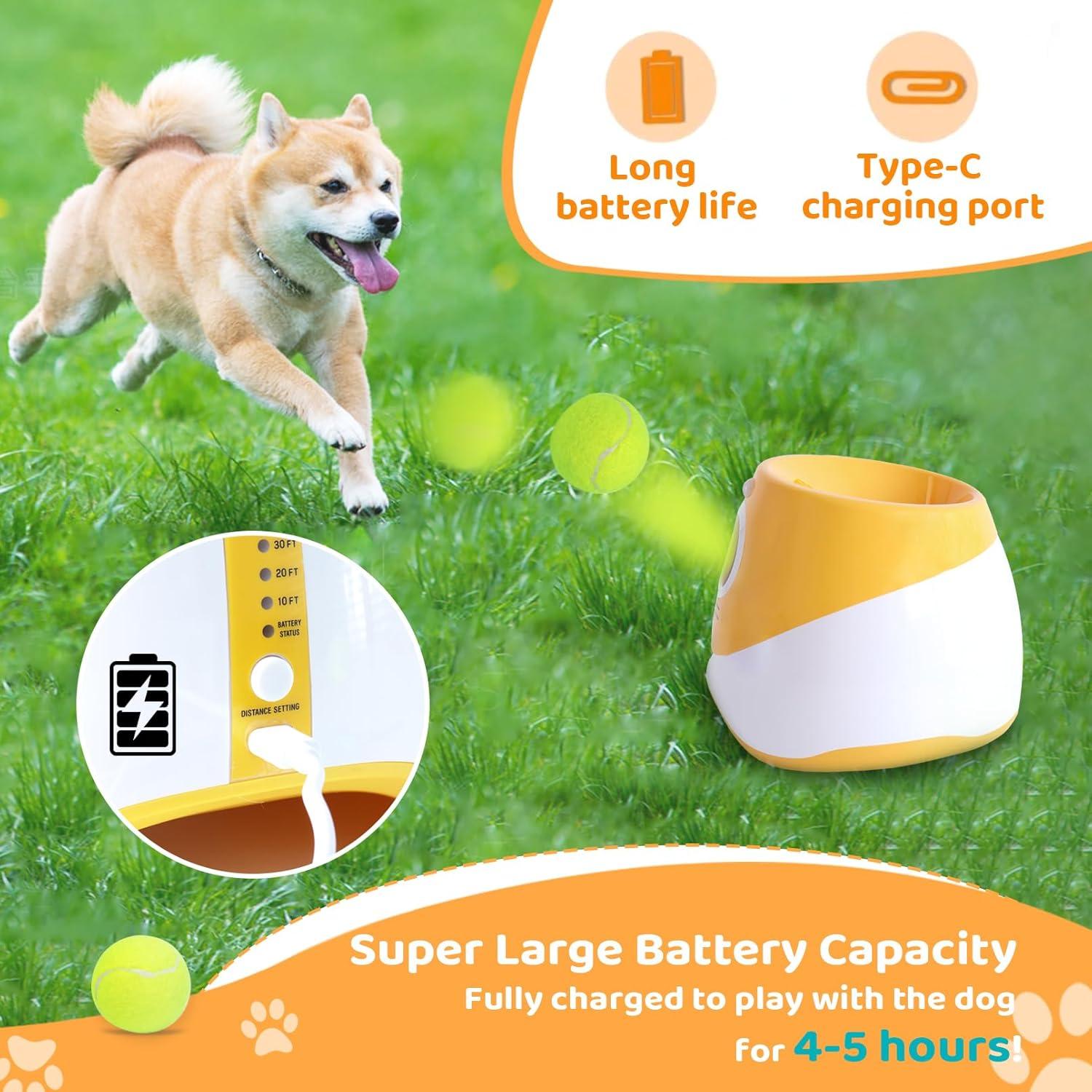 Lanzador automático de pelotas Jovani para perros pequeños