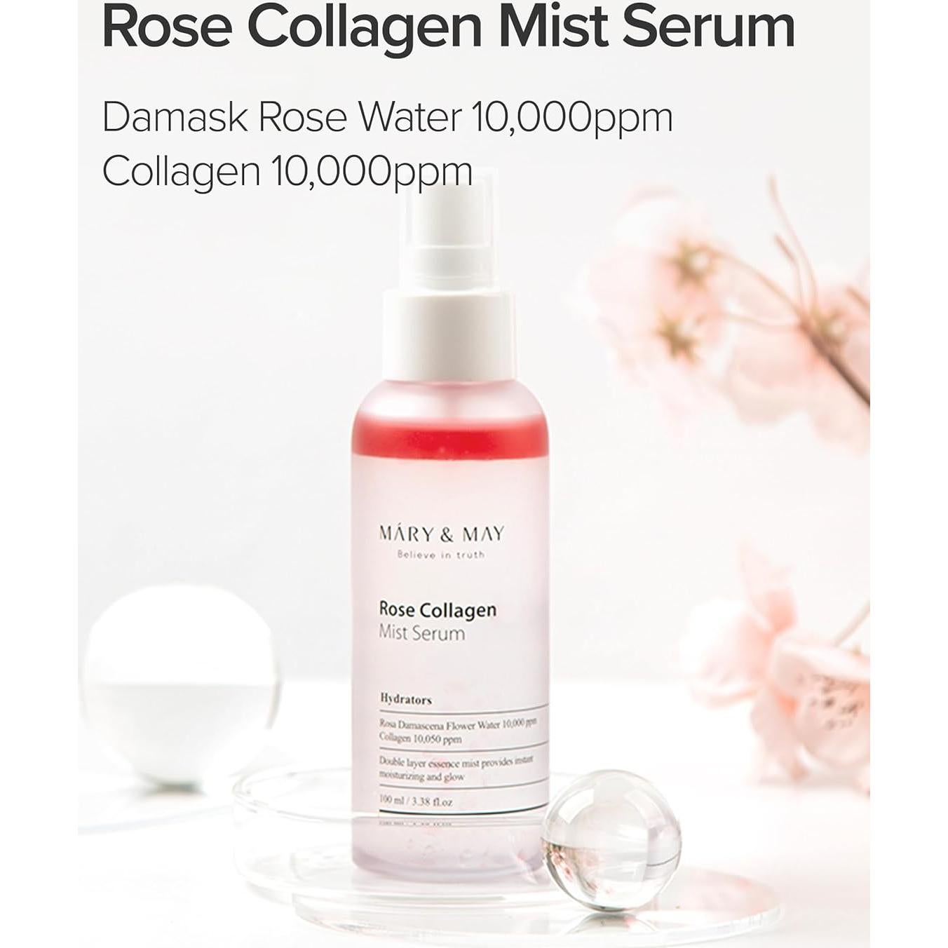 Suero en aerosol de colágeno Mary&May 100 ml - Hidratación y brillo