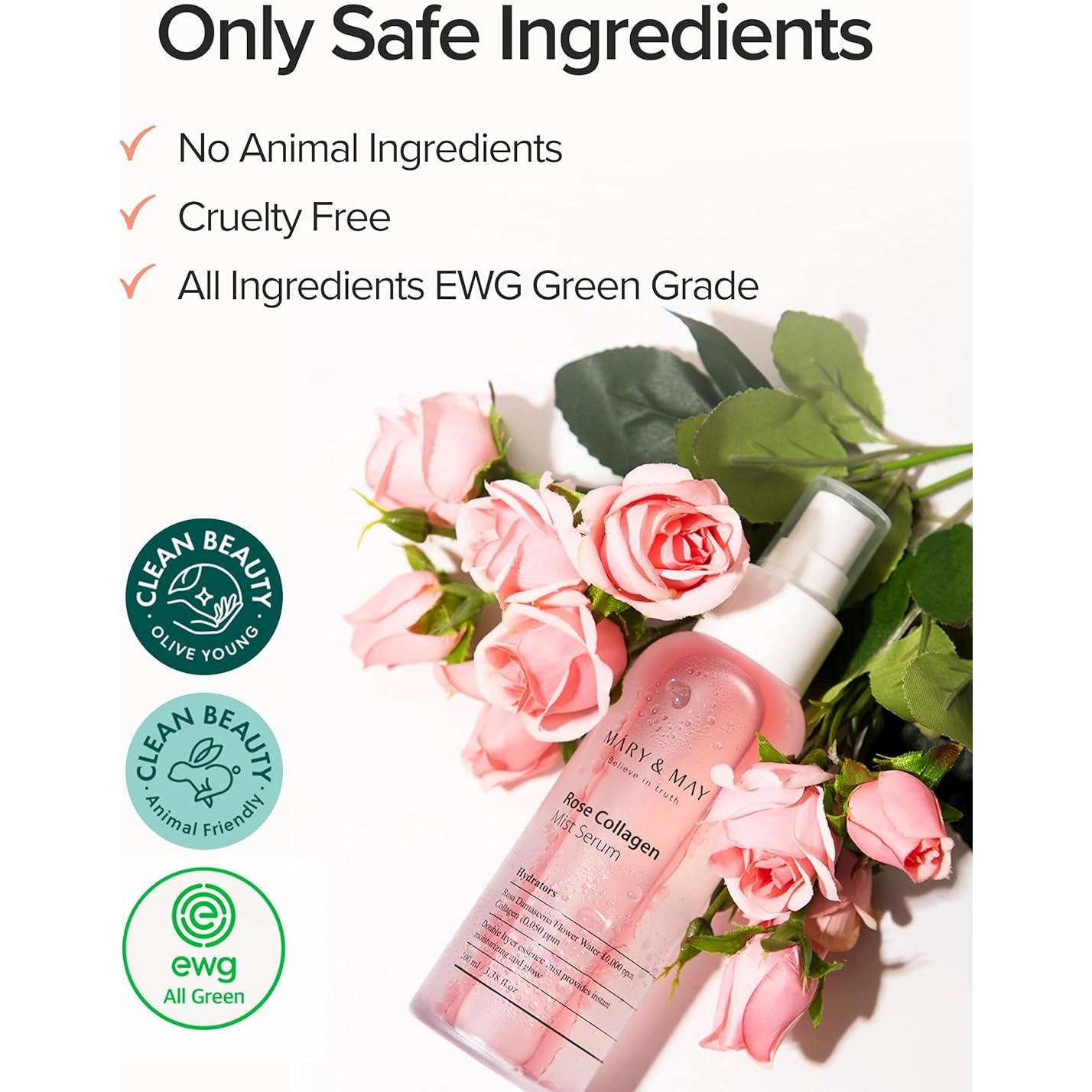 Suero en aerosol de colágeno Mary&May 100 ml - Hidratación y brillo