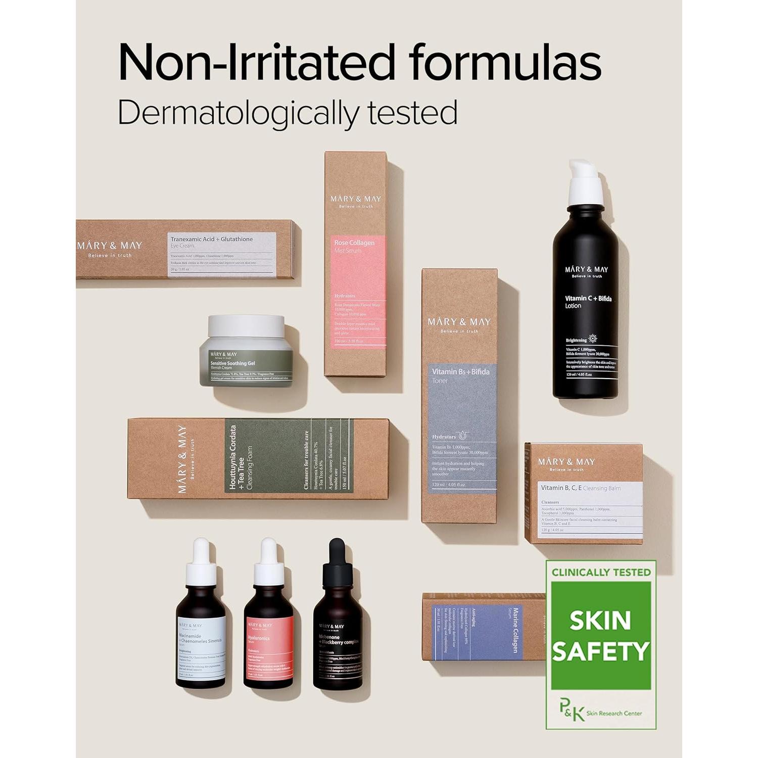 Suero en aerosol de colágeno Mary&May 100 ml - Hidratación y brillo