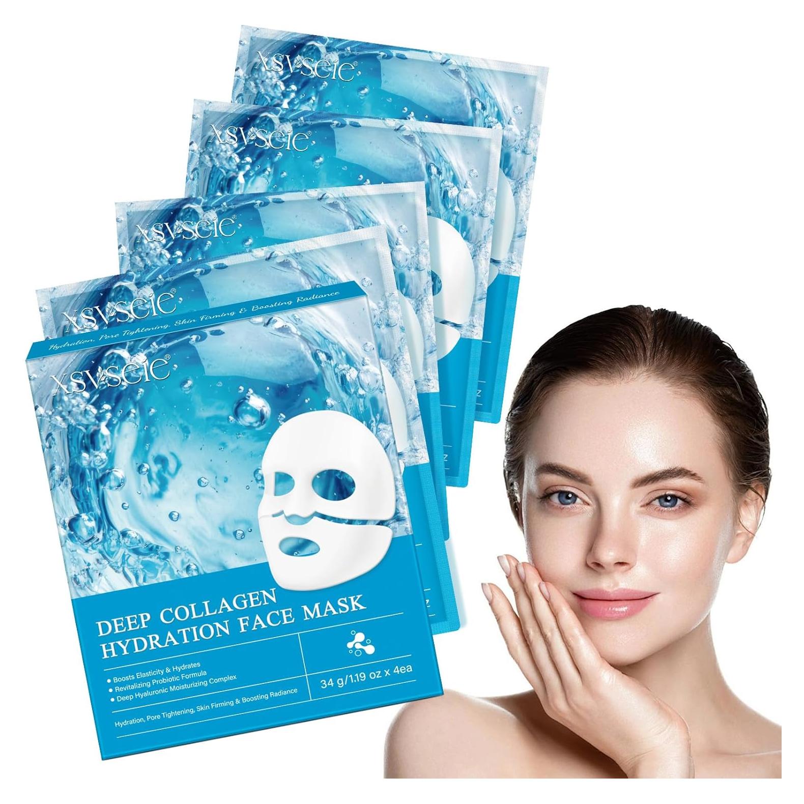 Mascarilla Facial de Colágeno XSVSEIE Hidratante Nocturna