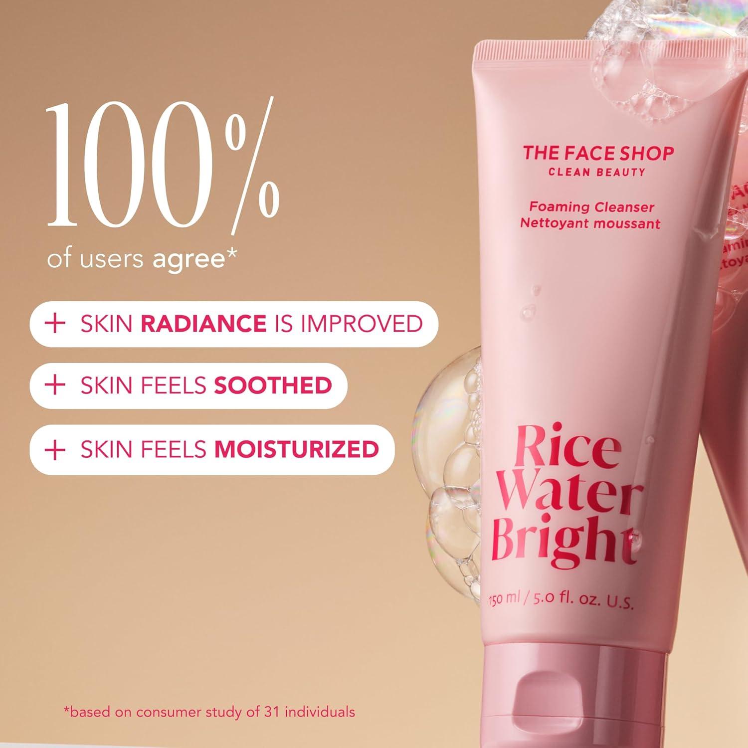 Kit de Viaje Rice Water Bright The Face Shop - Cuidado Vegano