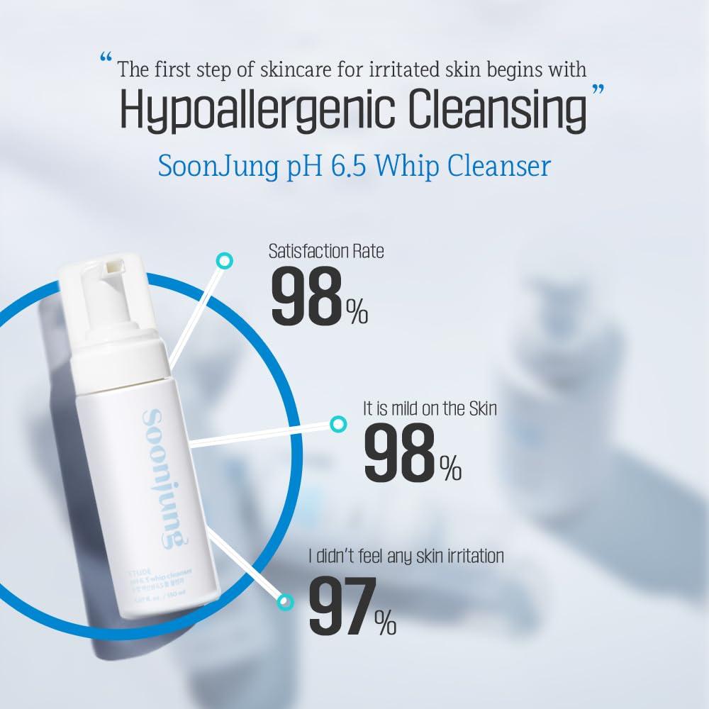 Limpiador Facial Espumoso SoonJung pH 6.5 150ml Vegano