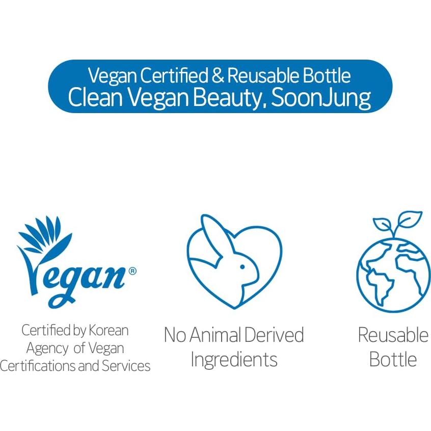 Limpiador Facial Espumoso SoonJung pH 6.5 150ml Vegano