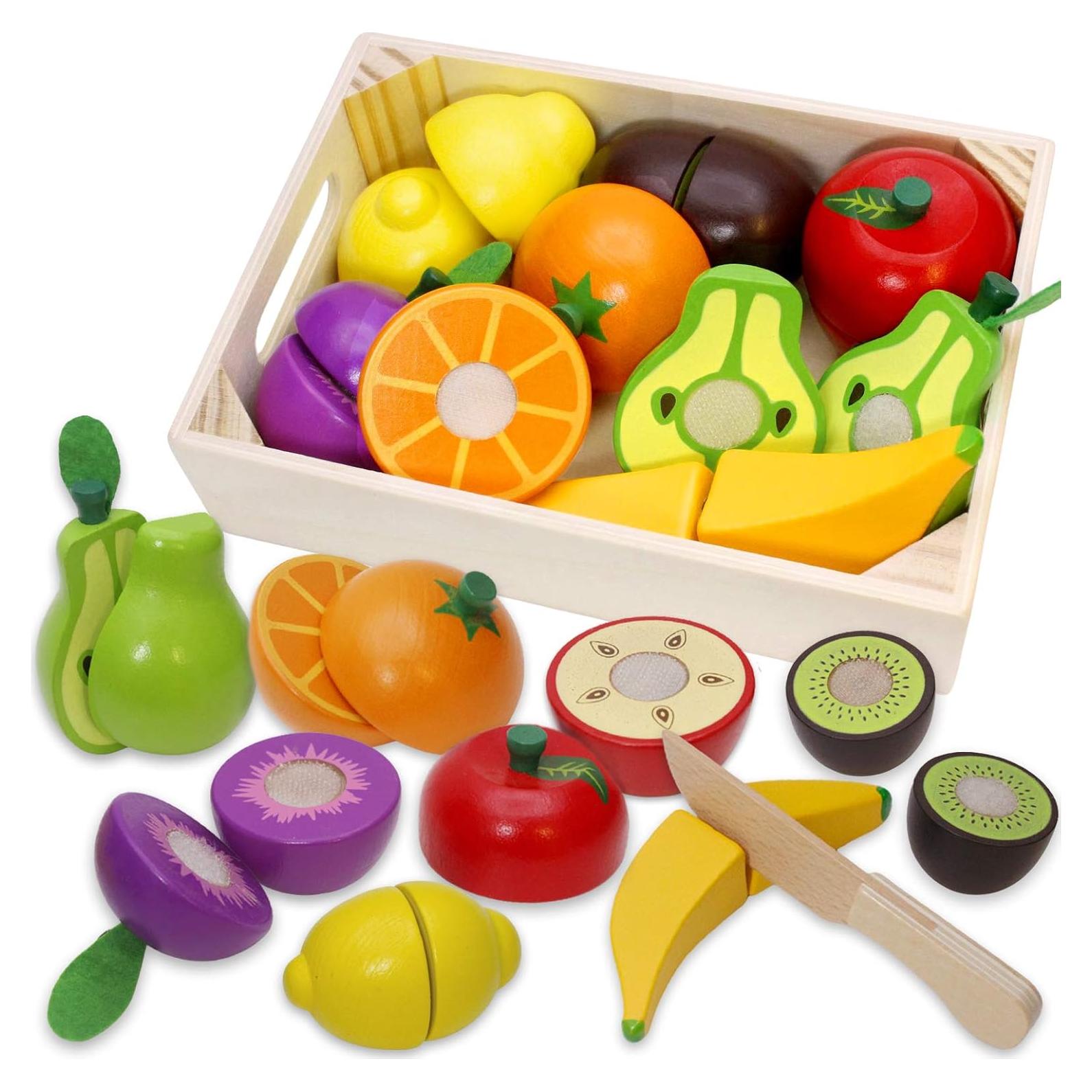 Comida de Juguete de Madera Airlab - Frutas para Cortar