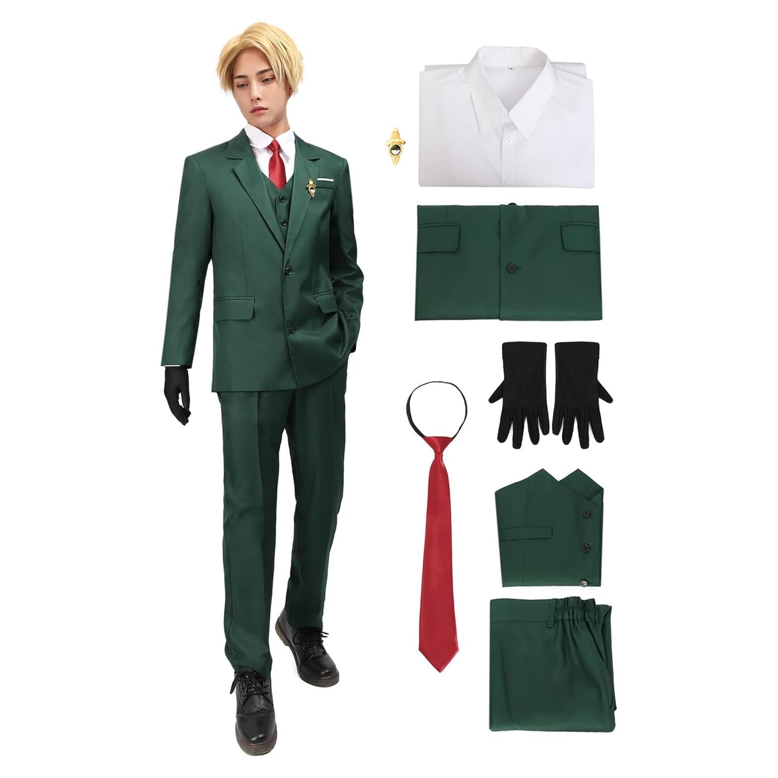 Disfraz de Traje Completo para Hombre C-ZOFEK Verde S-XXL