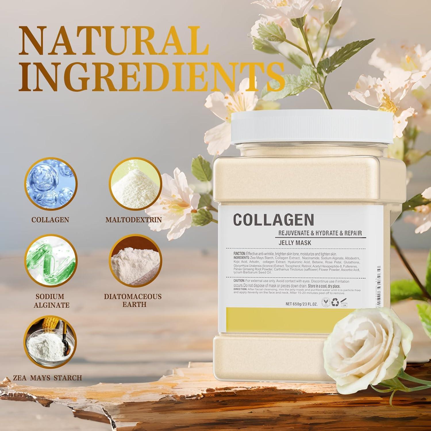 Polvo de Gelatina para Máscaras Faciales Truvenum 500g Hidratante