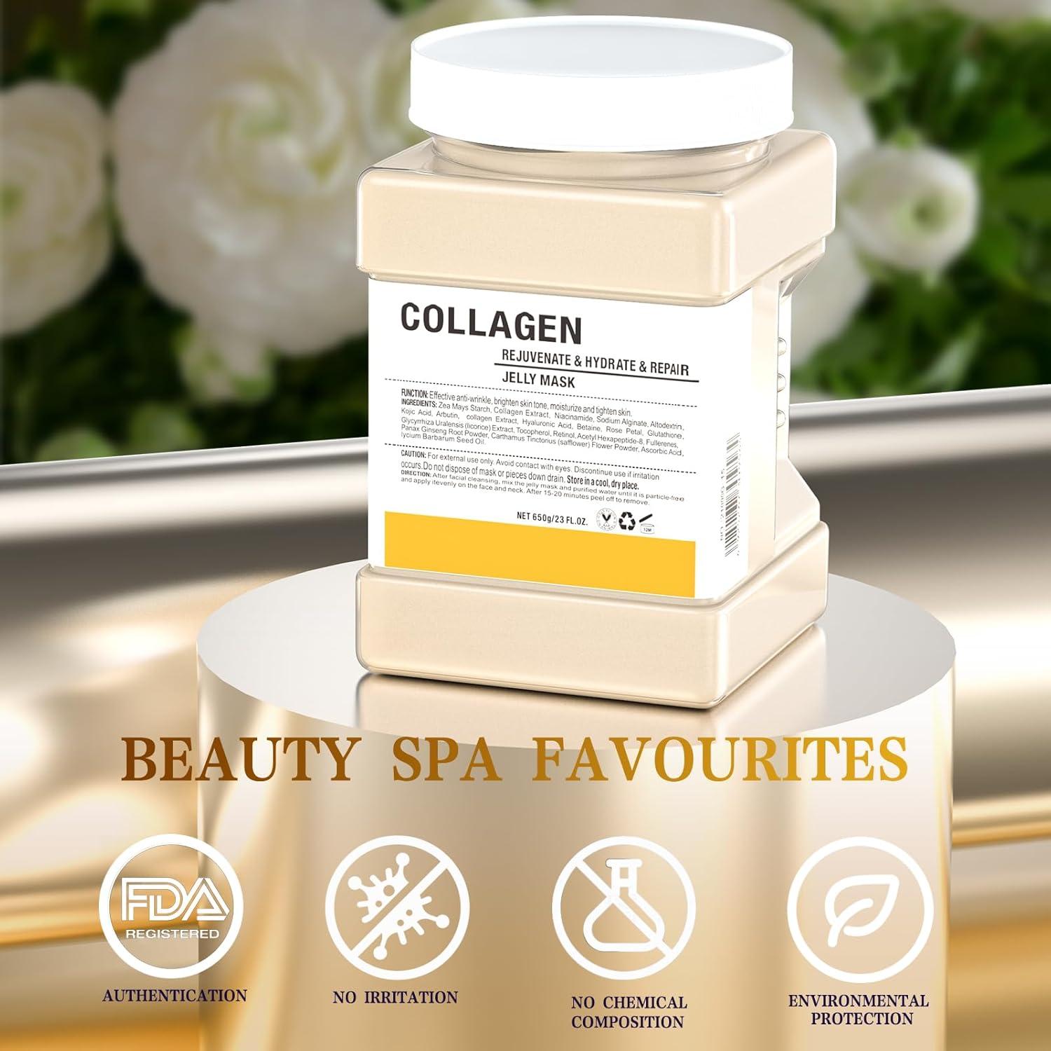 Polvo de Gelatina para Máscaras Faciales Truvenum 500g Hidratante