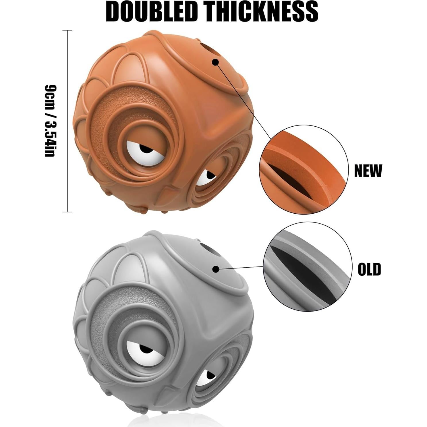 Pelota para Perros Mewlmart Caucho Natural Marrón 8.79 cm