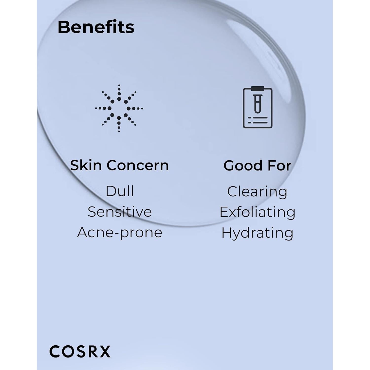 COSRX Toner Exfoliante AHA/BHA 150ml Cuidado Facial