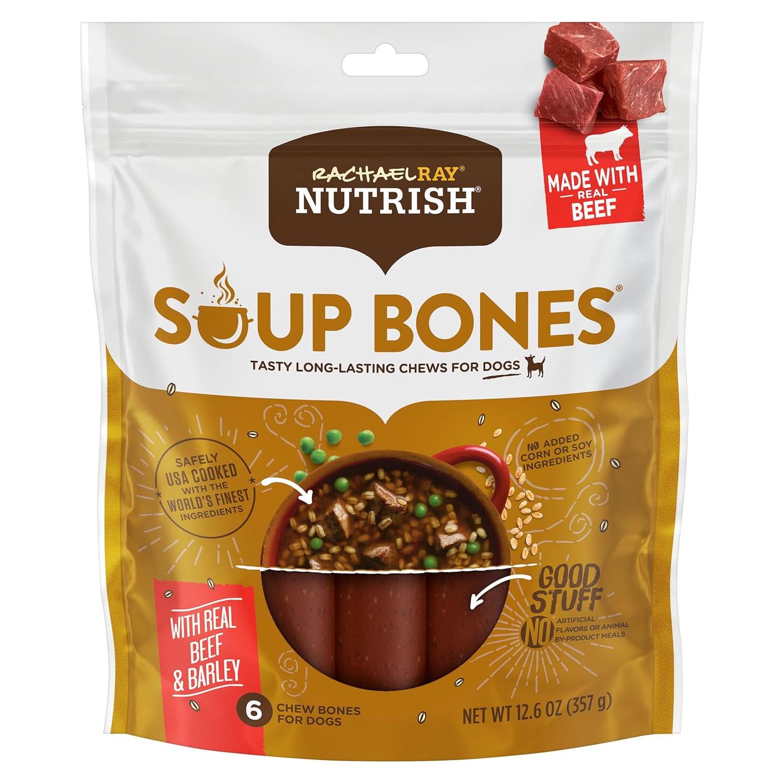 Golosinas para Perros Rachael Ray Nutrish 170g Sabor Carne y Cebada
