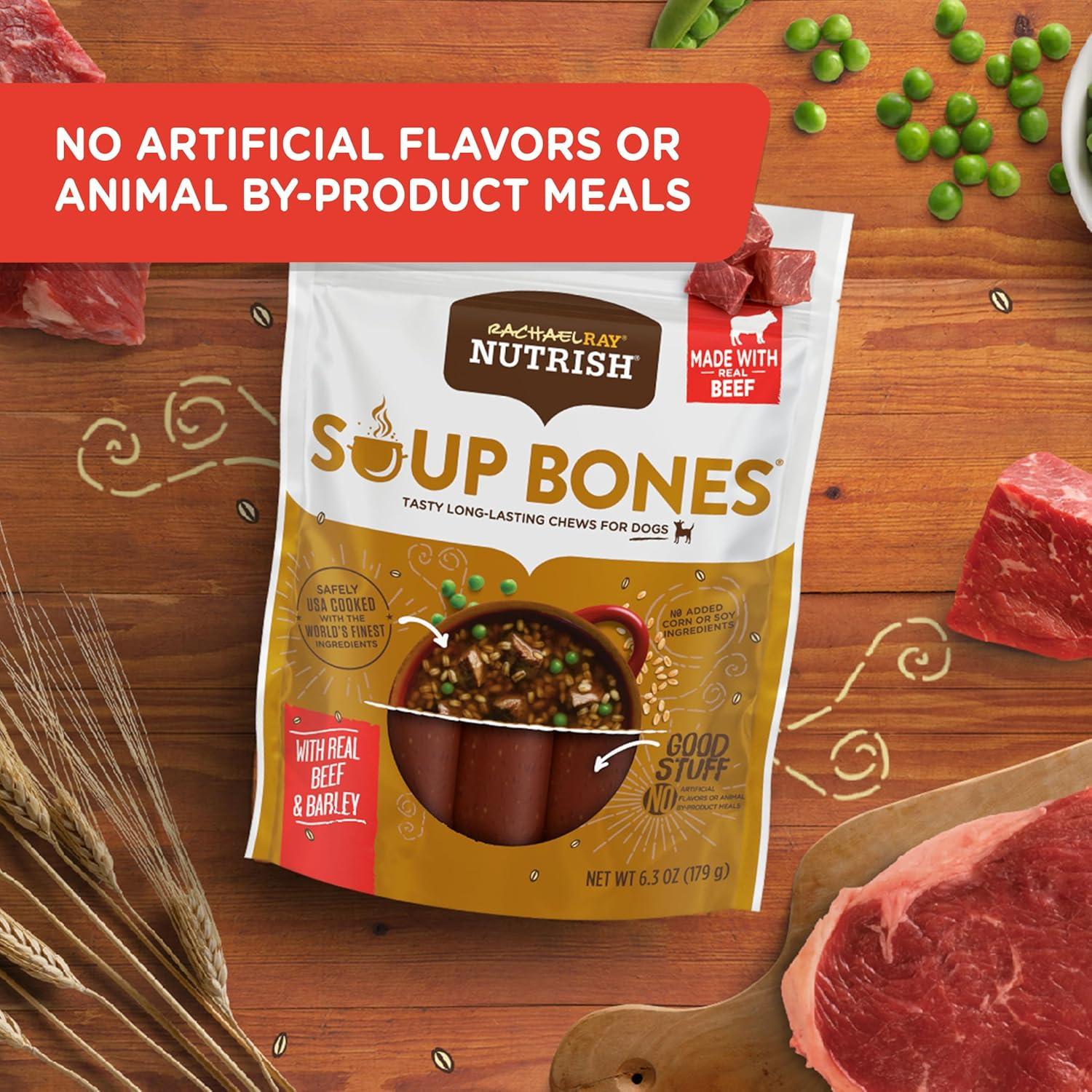 Golosinas para Perros Rachael Ray Nutrish 170g Sabor Carne y Cebada