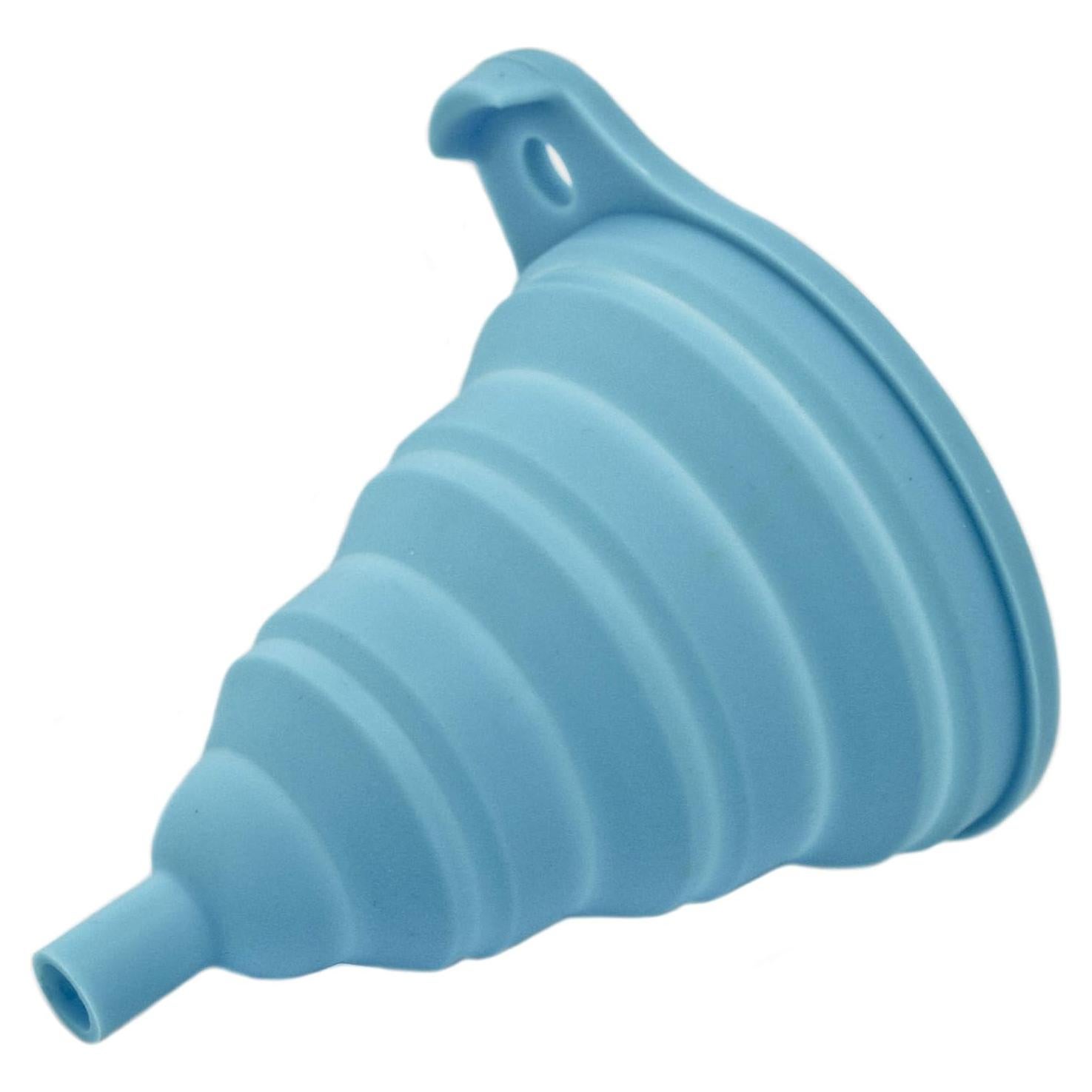 Embudo de Silicona Plegable Zoie + Chloe 10 cm Azul