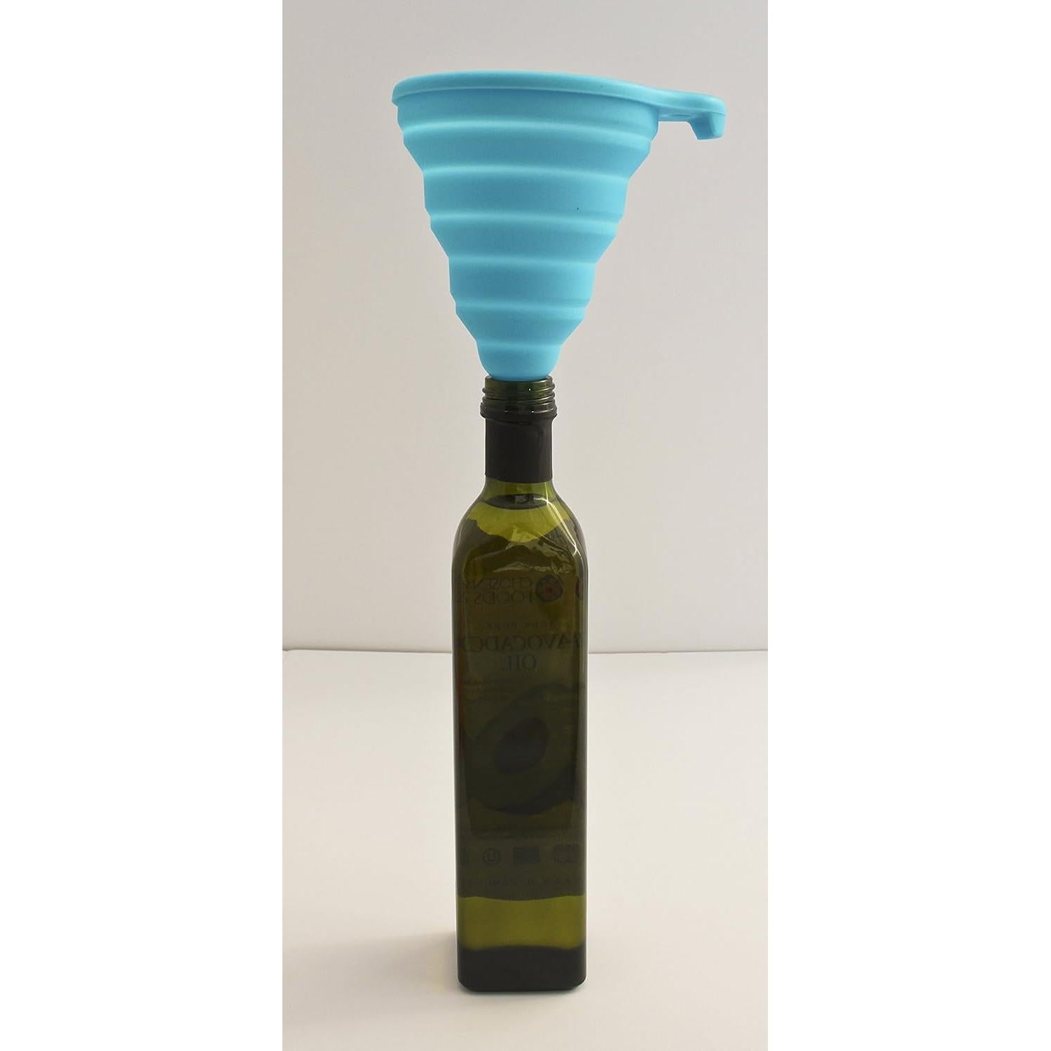 Embudo de Silicona Plegable Zoie + Chloe 10 cm Azul