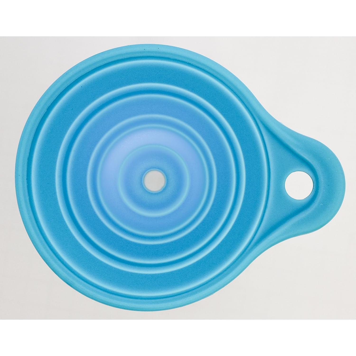 Embudo de Silicona Plegable Zoie + Chloe 10 cm Azul