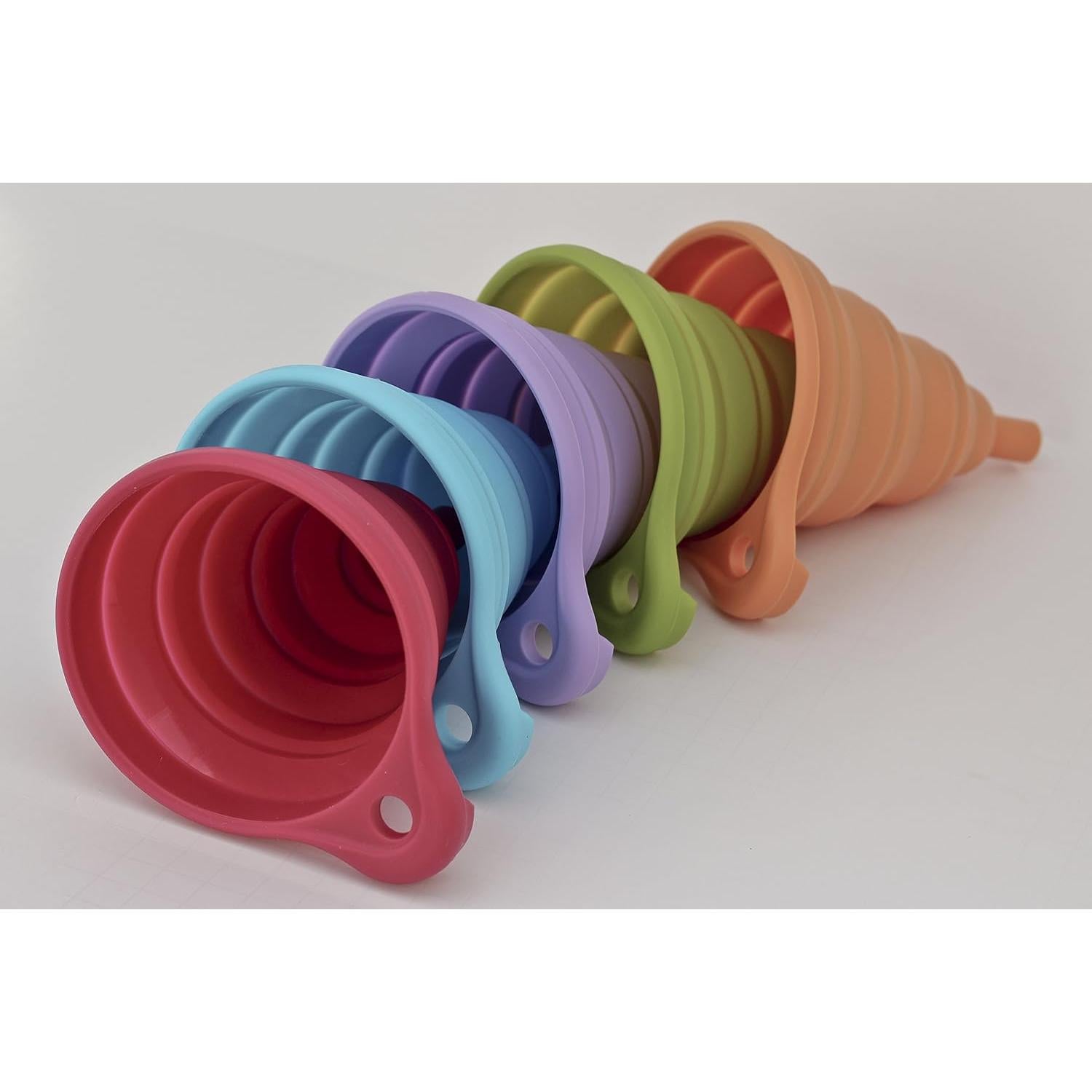 Embudo de Silicona Plegable Zoie + Chloe 10 cm Azul