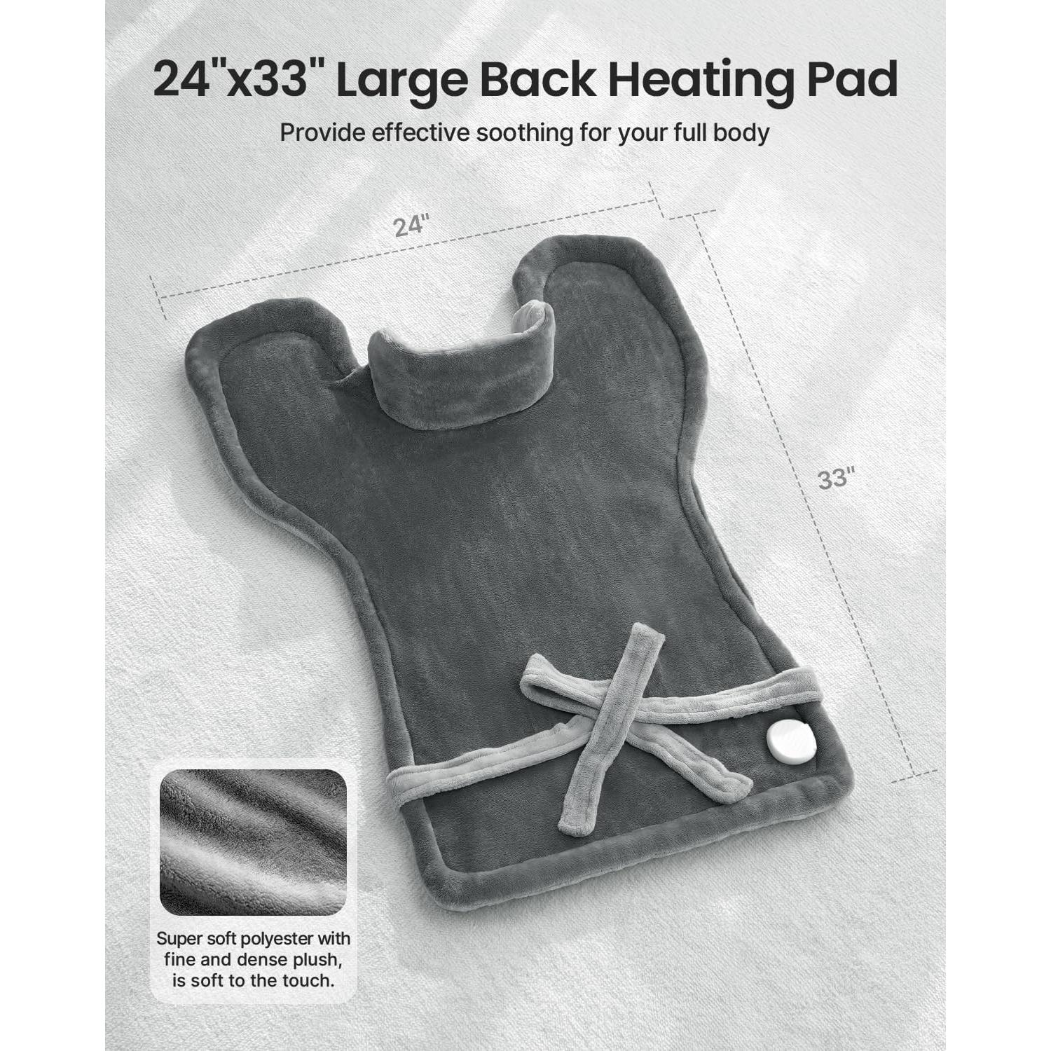 Almohadilla Térmica RENPHO 61x84cm para Espalda y Cuello