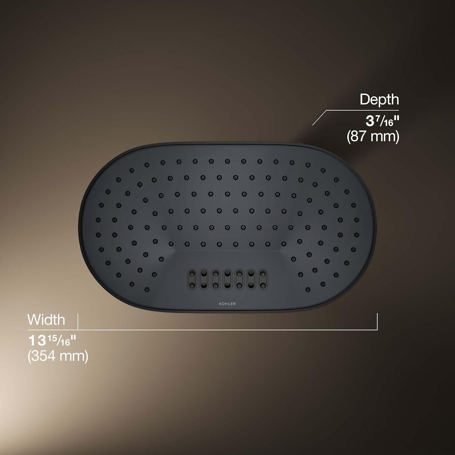 Cabezal de Ducha Kohler 26295-G-BL Oblongo 35.56 cm 6.63 lpm