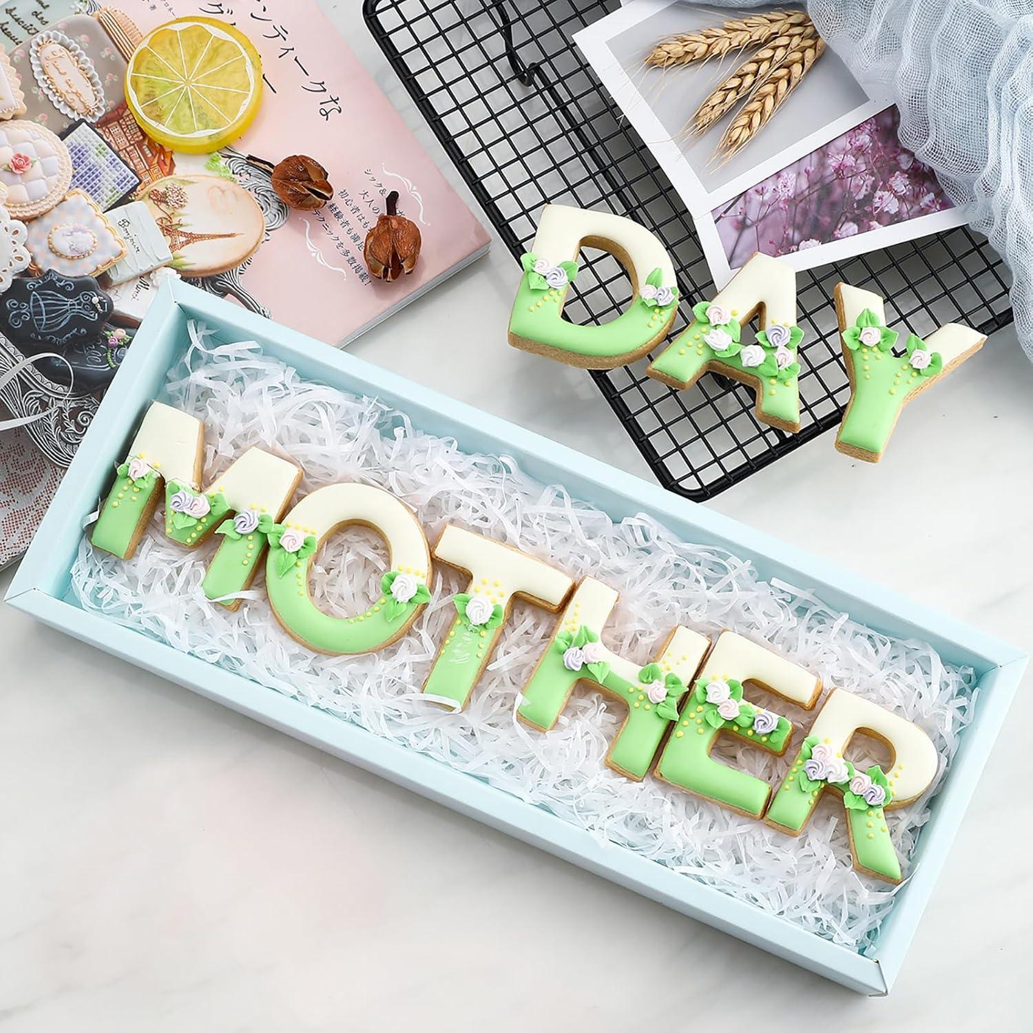 Cortadores de Galletas Alfabeto Xzhloym 26 Piezas Acero Inoxidable