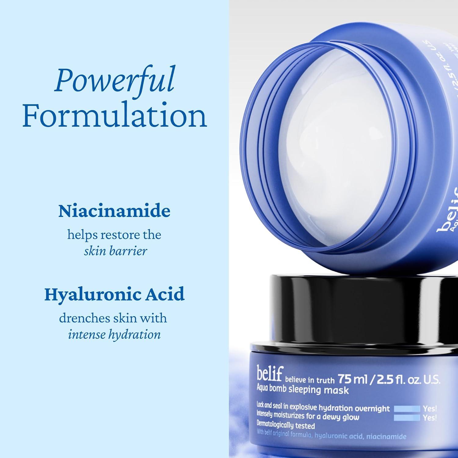 Mascarilla de Noche Hidratante Belif 74.8 ml - Gel de Vitamina E