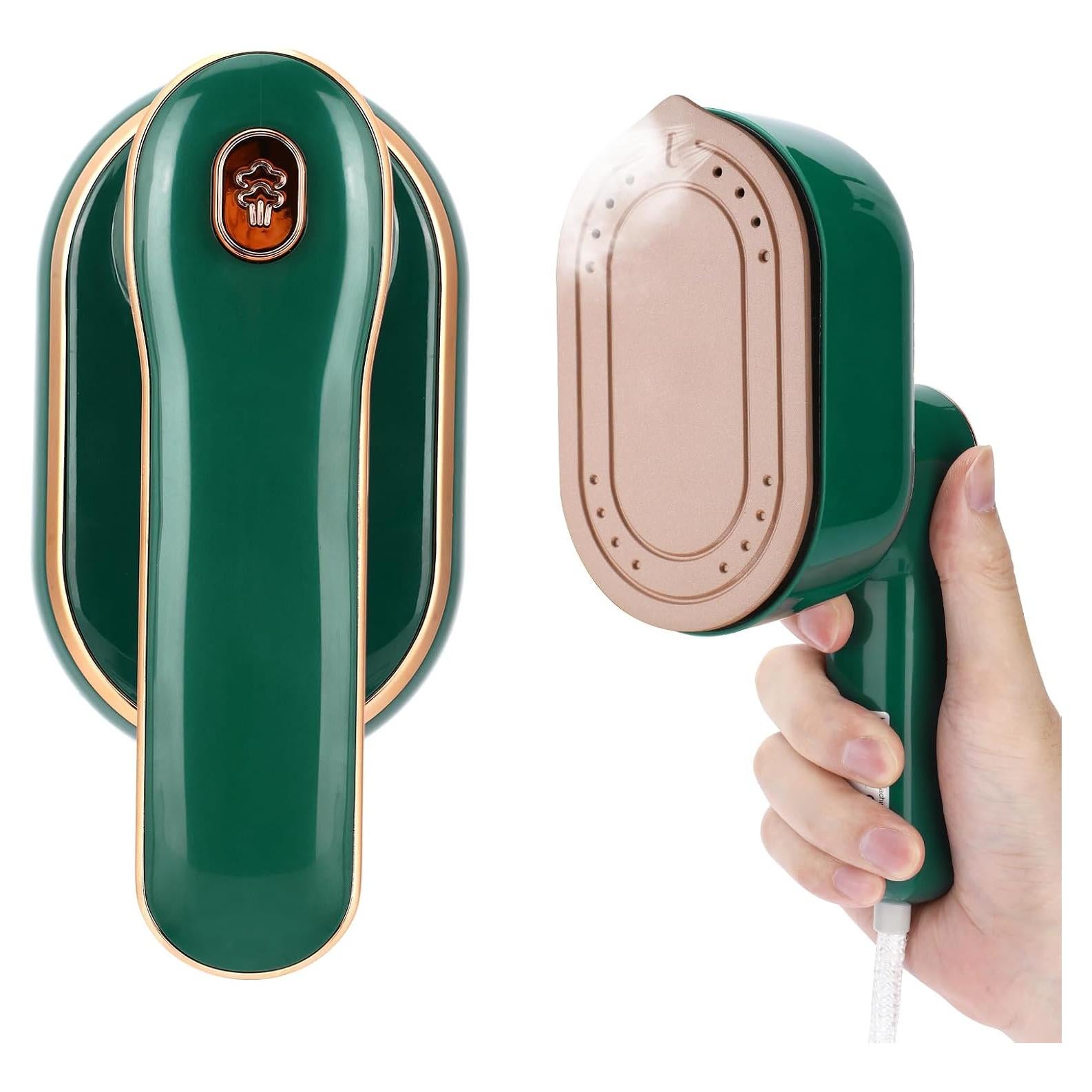 Plancha de Vapor de Viaje Biupky 970W 2 en 1 Verde