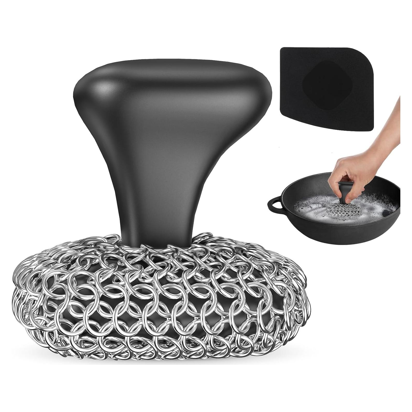 Kit de Limpieza Purgreat: Estropajo y Raspador de Sartenes