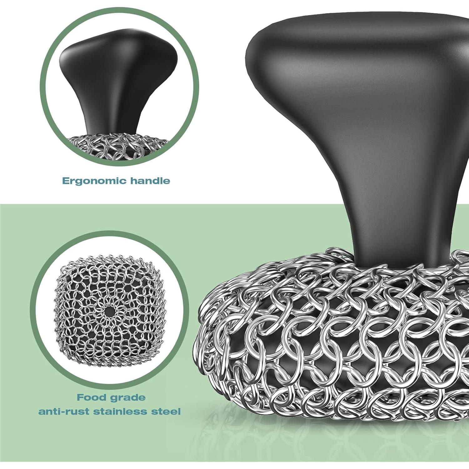 Kit de Limpieza Purgreat: Estropajo y Raspador de Sartenes