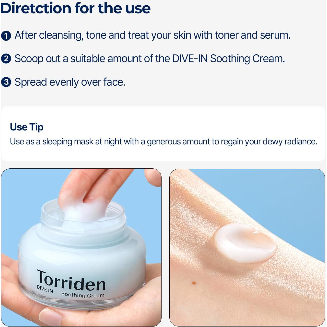 Crema Calmante DIVE IN 100ml Hidratante Facial Piel Sensible