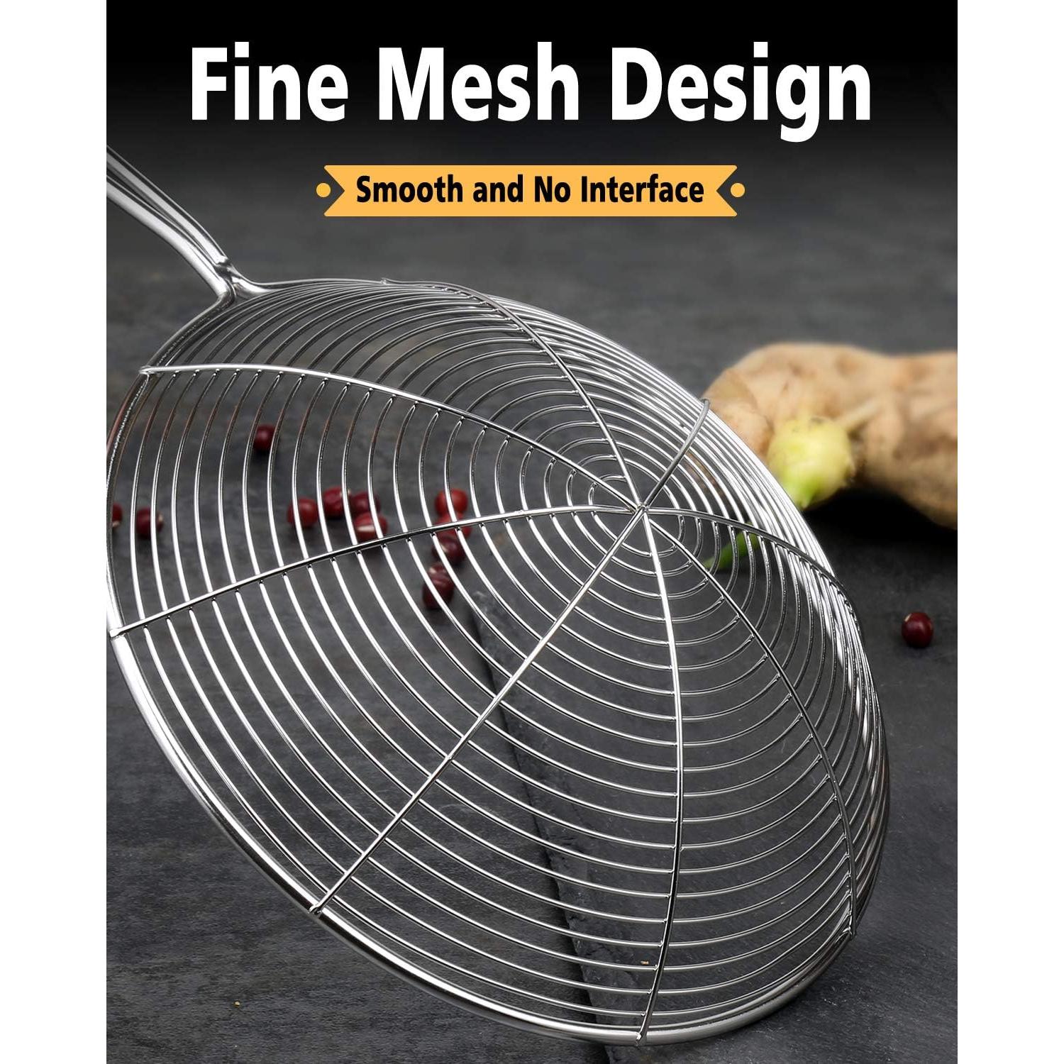 Juego de 3 Coladores Araña Acero Inoxidable Fancymay 32.5-38cm