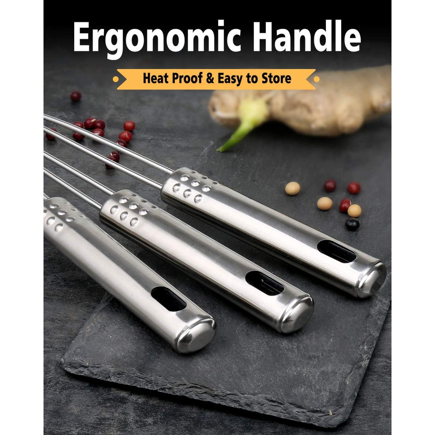 Juego de 3 Coladores Araña Acero Inoxidable Fancymay 32.5-38cm