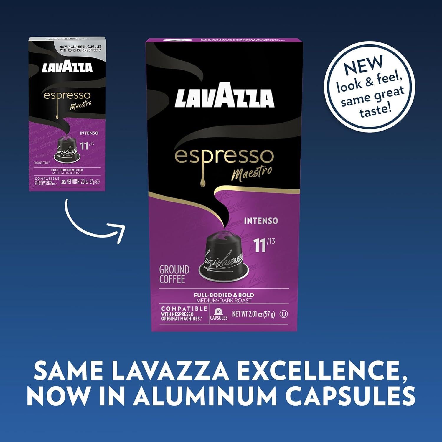 Cápsulas de Aluminio Lavazza Espresso Maestro Intenso 60 Unidades