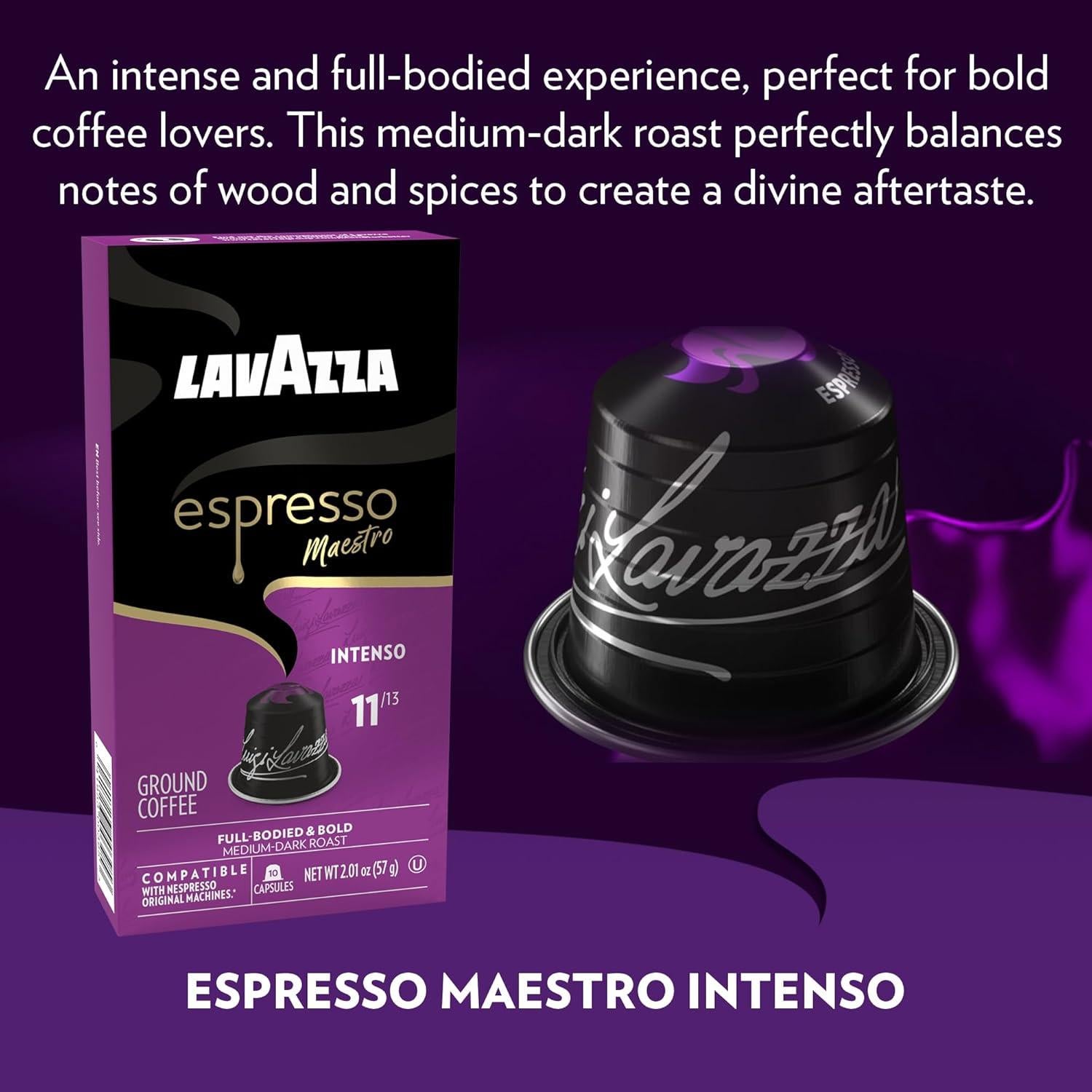 Cápsulas de Aluminio Lavazza Espresso Maestro Intenso 60 Unidades