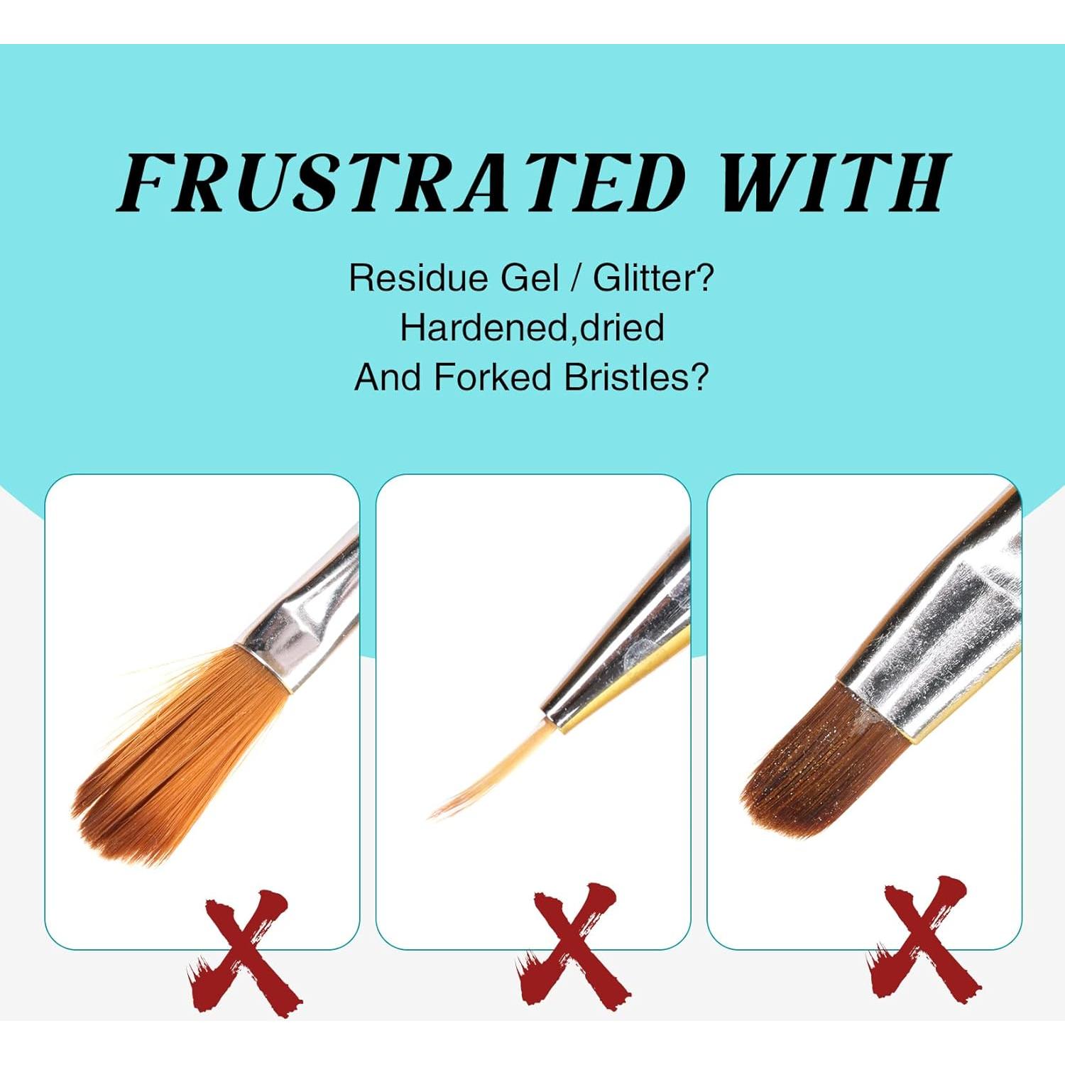 LOUINSTIC Limpiador y Acondicionador de Brochas de Uñas 30ml