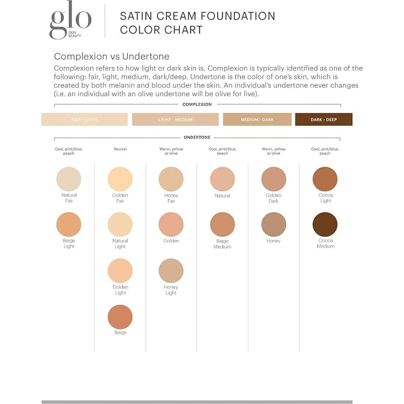 Base de Crema Satinada Glo Skin Beauty Miel Claro 6,19x3,02cm