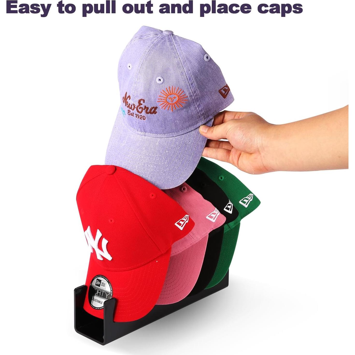 Soporte para Sombreros CHENYAOAI Acrílico Negro Paquete de 2