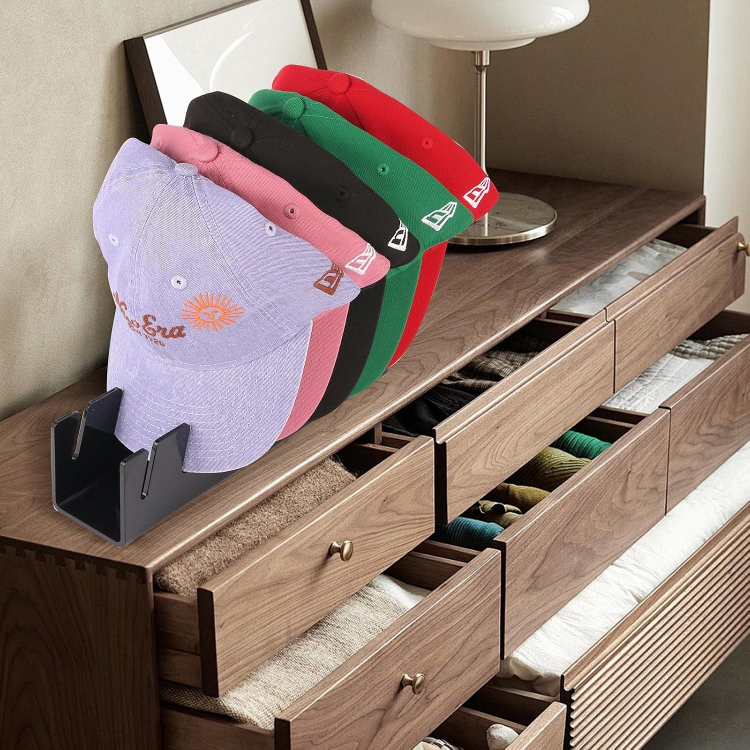 Soporte para Sombreros CHENYAOAI Acrílico Negro Paquete de 2