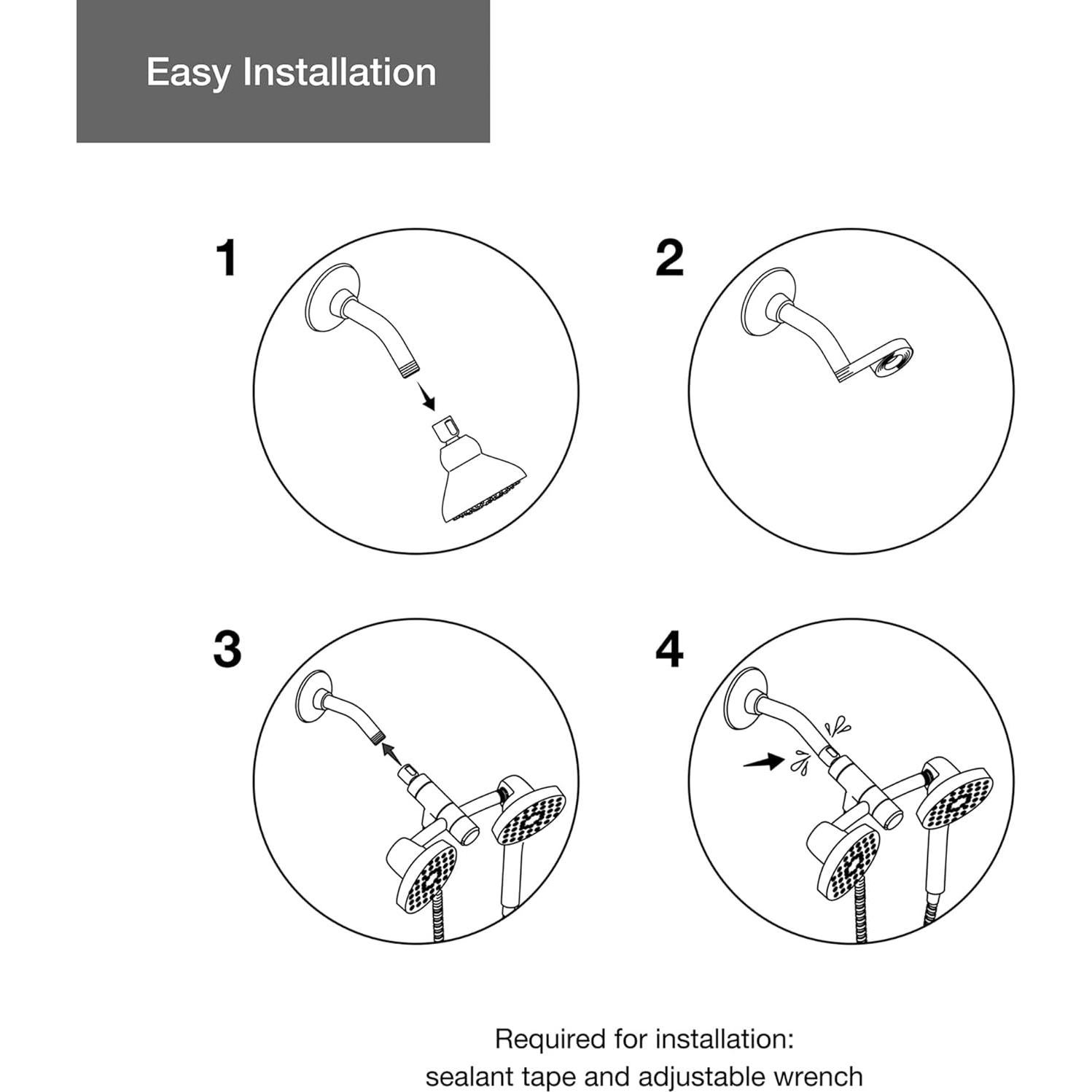 Kit de Ducha Multifuncional Kohler Awaken 2-en-1 Cromo Pulido