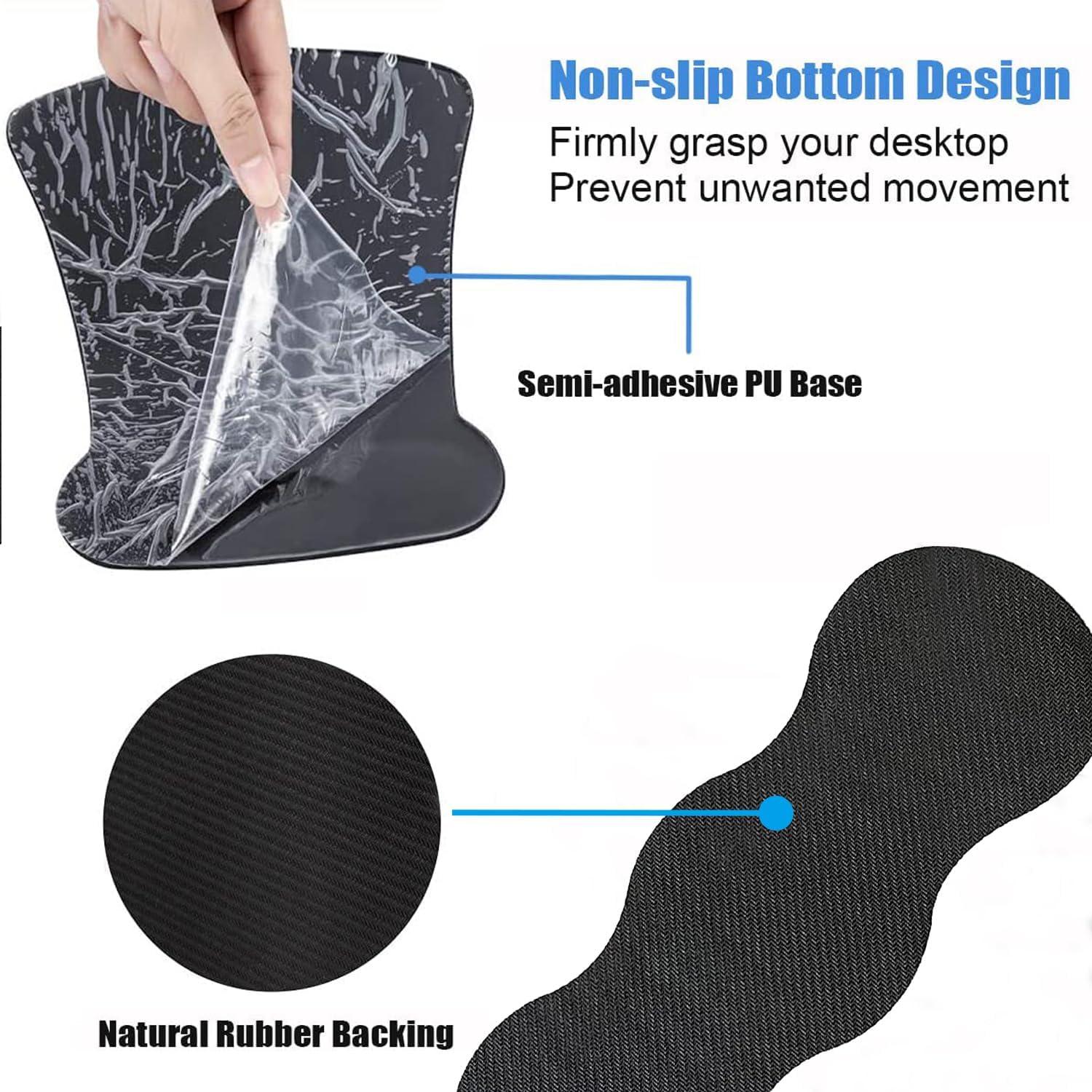 Reposa muñecas ergonómico VSHSEEOM 3 en 1 con alfombrilla y posavasos