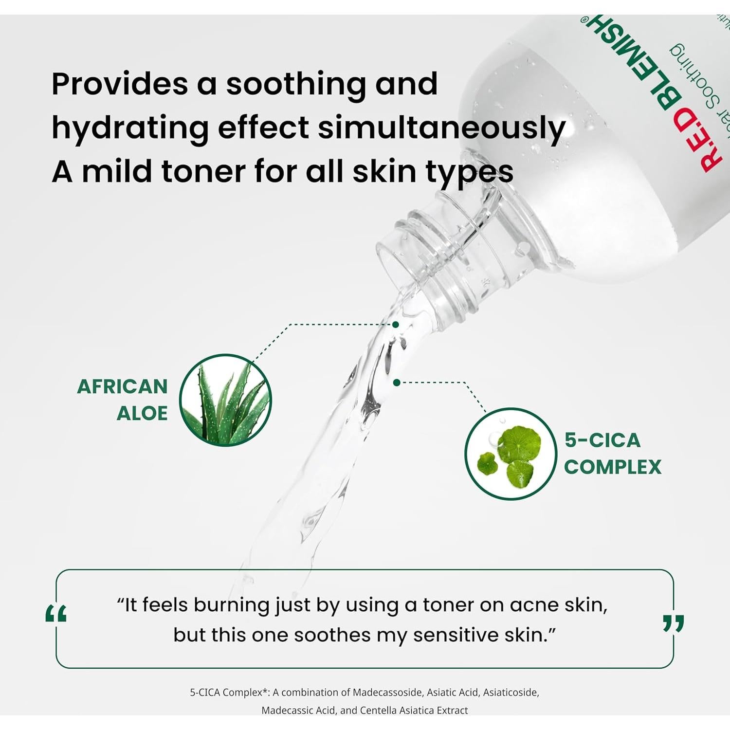 Tónico Calmante Dr.G RED Blemish 287ml - Cuidado Facial Coreano