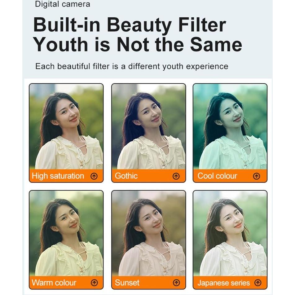 Cámara Digital para Niños Andoer 12MP 1080P con Trípode