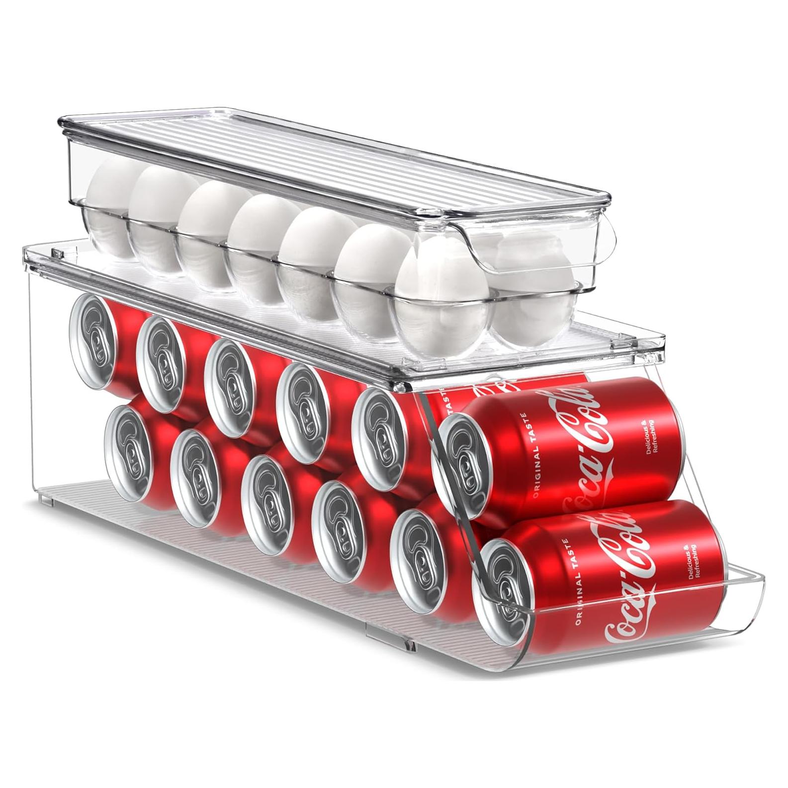 Organizador de Latas y Huevos Sorbus - 12 Latas y 14 Huevos