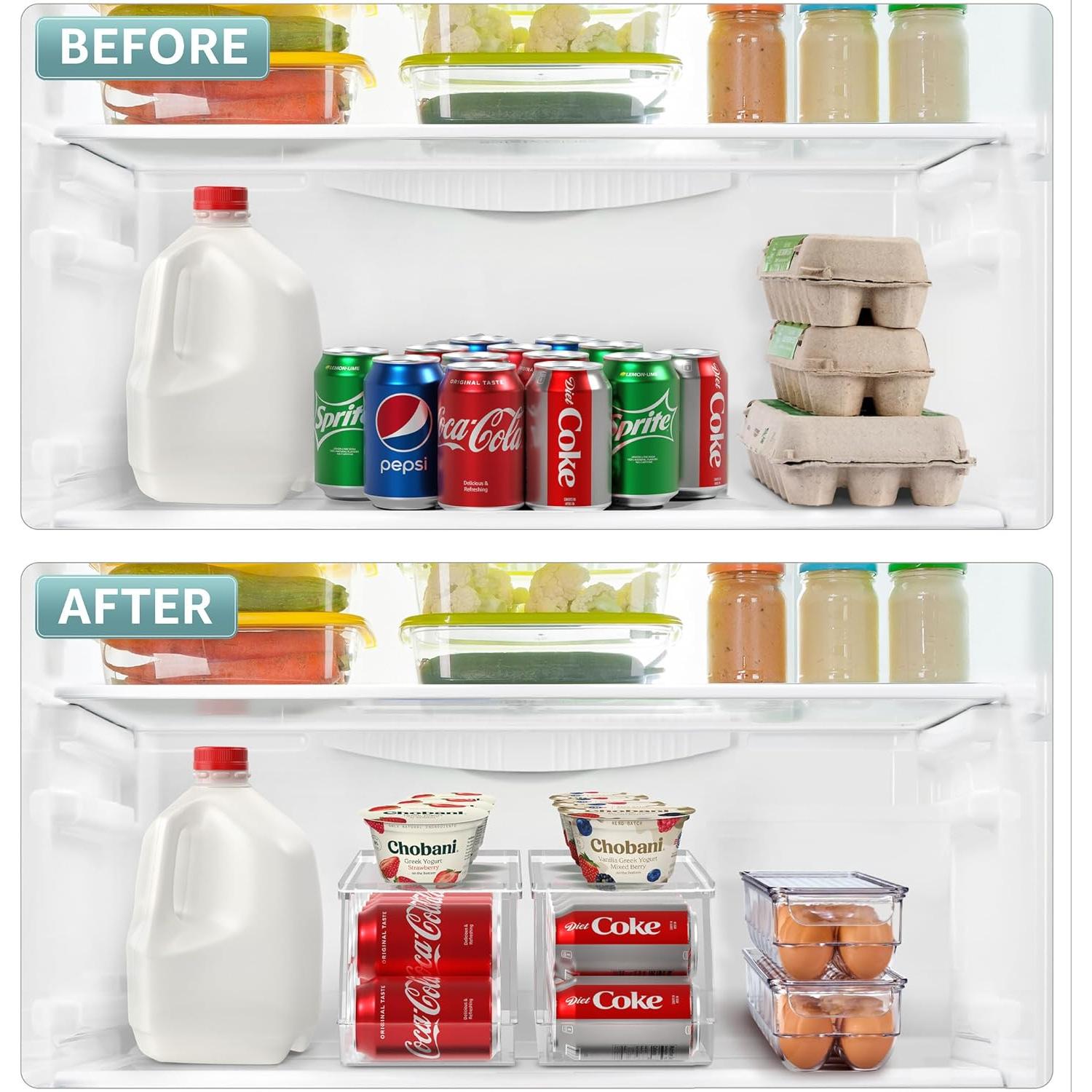 Organizador de Latas y Huevos Sorbus - 12 Latas y 14 Huevos