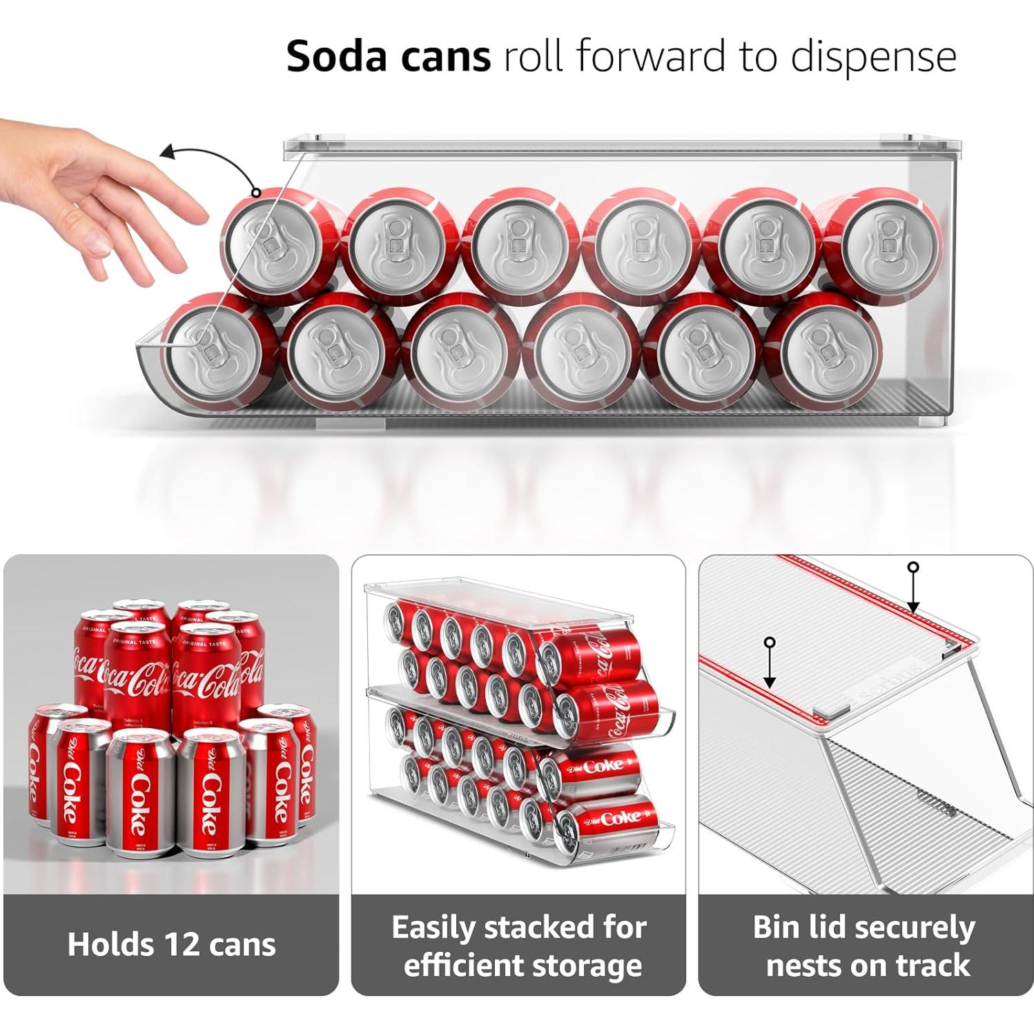 Organizador de Latas y Huevos Sorbus - 12 Latas y 14 Huevos