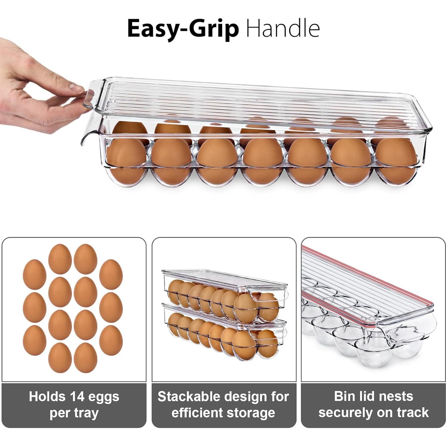 Organizador de Latas y Huevos Sorbus - 12 Latas y 14 Huevos