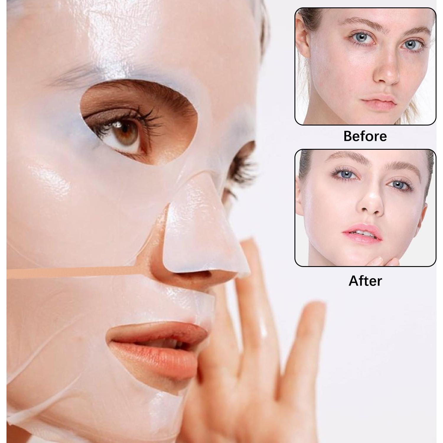 Mascarilla Facial de Colágeno Vizela - 4 Piezas Hidratantes