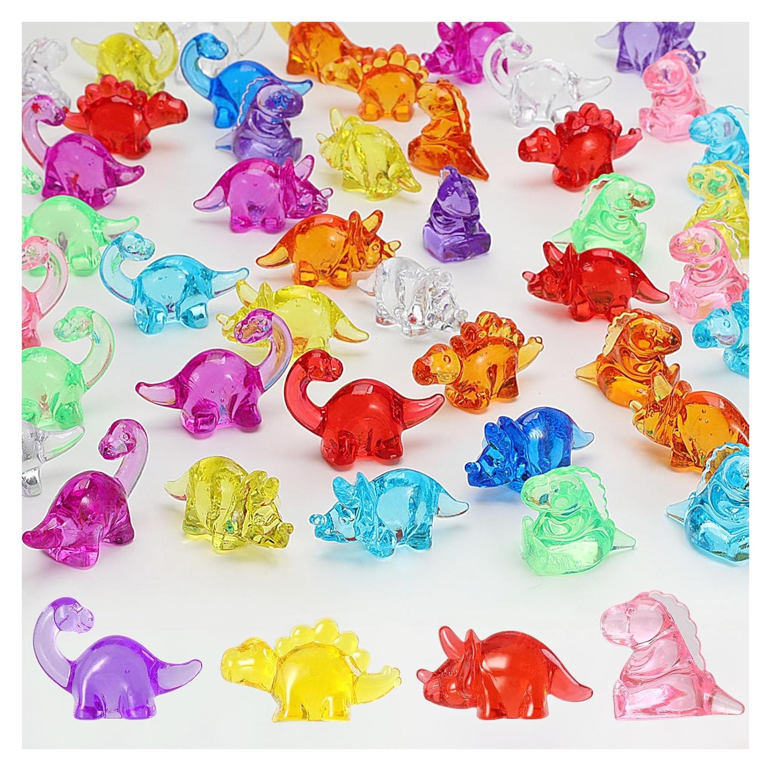 Figuras Mini Dinosaurios HAPTIME 50 Pcs Juguetes para Fiesta