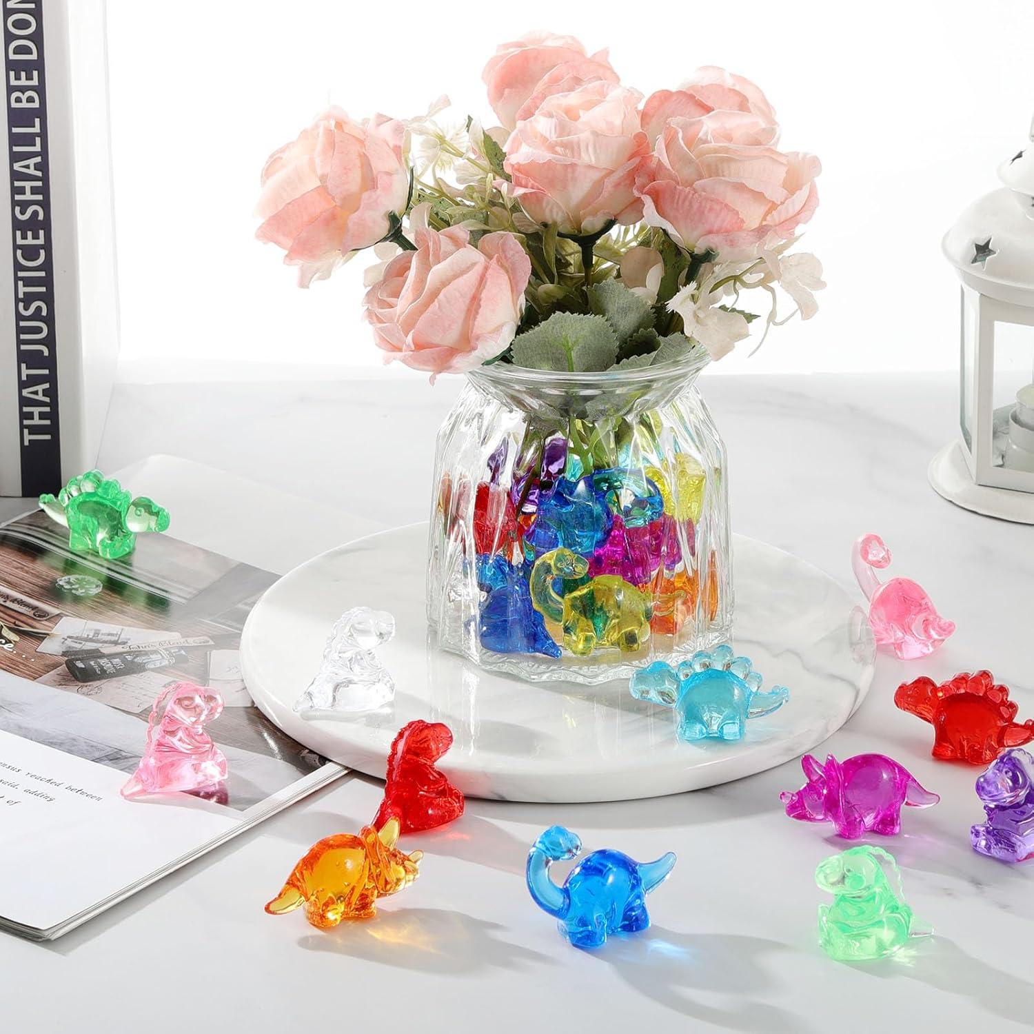 Figuras Mini Dinosaurios HAPTIME 50 Pcs Juguetes para Fiesta