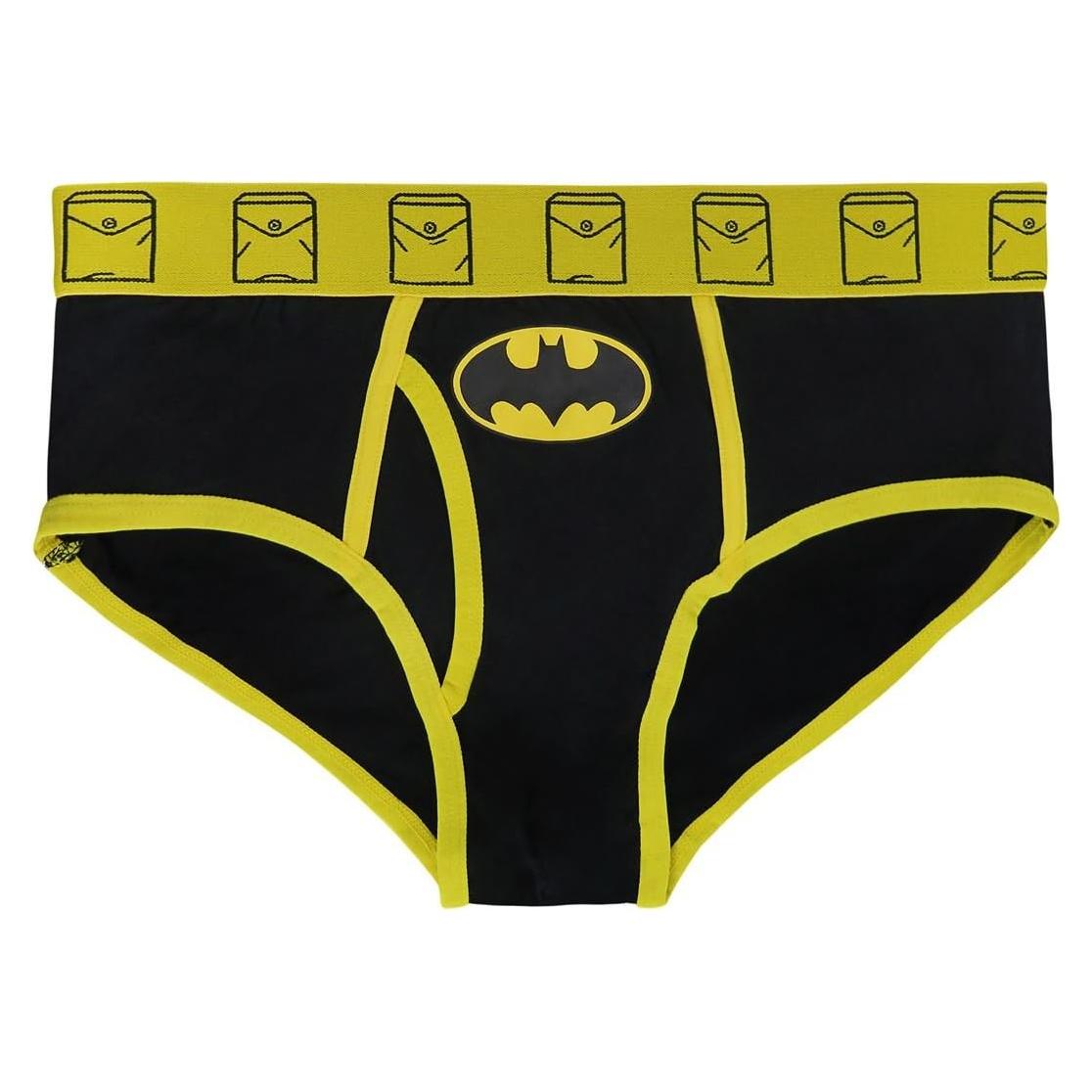 Calzoncillos de Hombre Batman - Cintura Elástica Amarilla