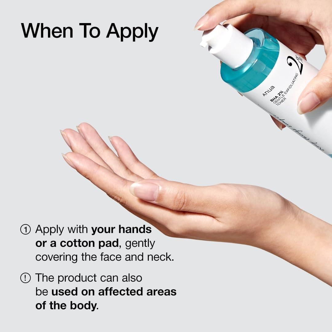 Tónico Exfoliante Suave ANUA BHA 2% 150ml - Ácido Salicílico